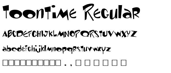 Toontime Regular font